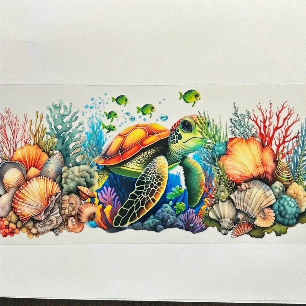 Sea Turtle Cup Decal 243